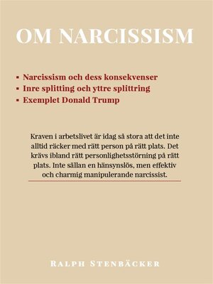 cover image of Om narcissism